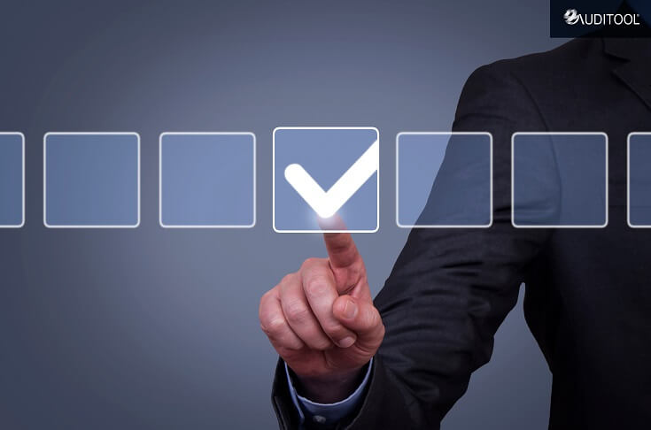 Lista de verificación en la pantalla visual