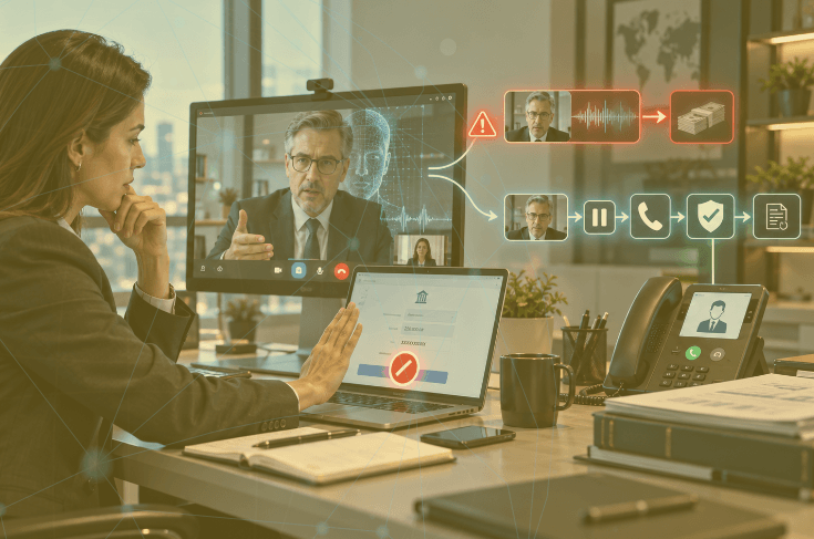Protocolo de doble verificación para transferencias solicitadas por llamada o videollamada