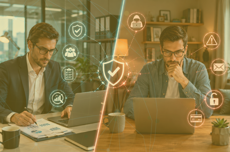 Matriz de esquemas de fraude en trabajo remoto hibrido