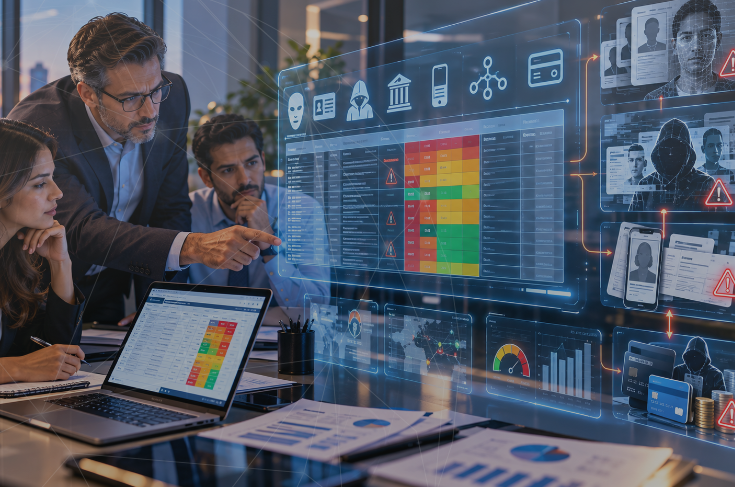 Matriz de riesgos de fraude por identidad sintetica en fintech