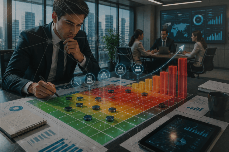 Matriz de concentración de riesgos para Auditoría Interna
